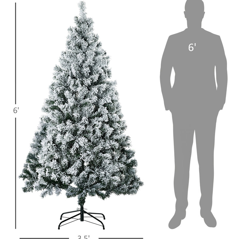 Arbre 607 de 6 pi avec options à DEL colorées et construction légère, Noël amusant et festif avec 607 branches, décoration