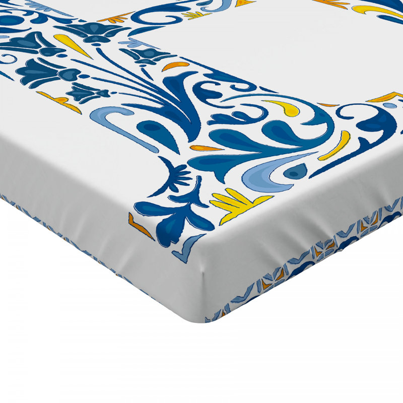 Microfiber Floral Fitted Sheet, Twin XL Fitted Sheet