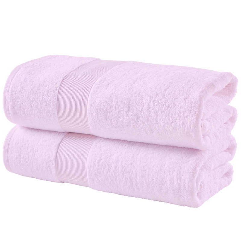 Honesdale 100% Cotton Plush Bath Sheet, Blush