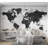 World Map Wallpaper Wall Mural - Black And White Map-795177449