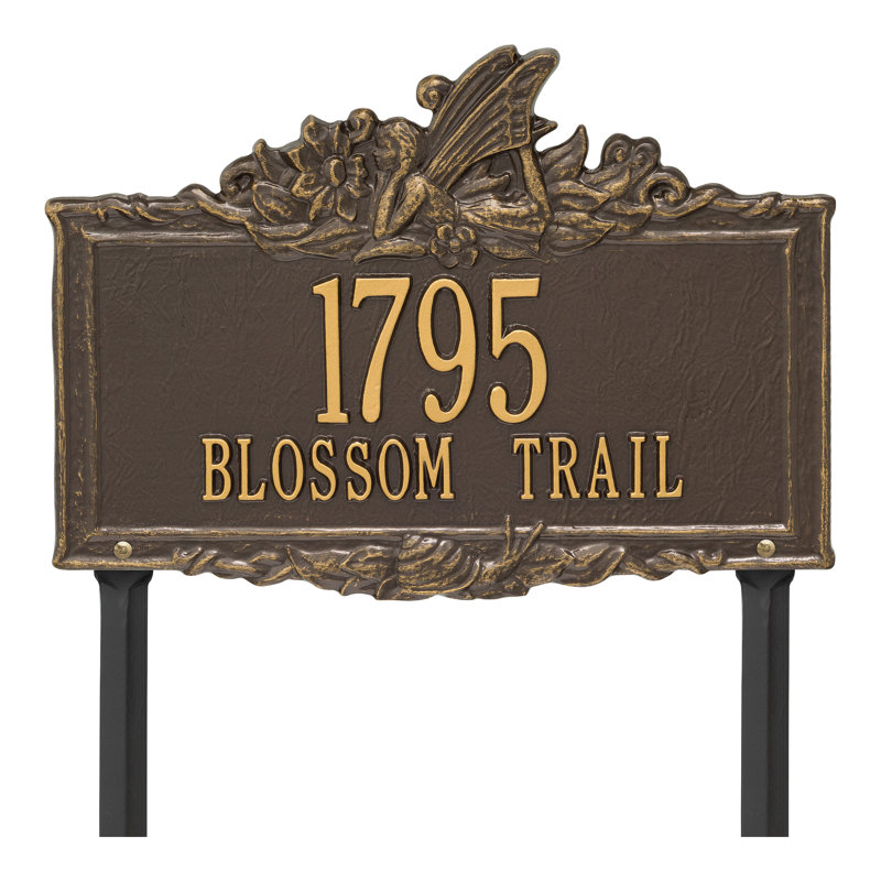 Fairy Personalized Garden Sign, Bronze/Gold, Yes
