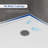 36 in. D x 36 in. W Neo-Angle Shower Base, Single Threshold Acrylic Corner Shower Base, Non-Slip Textured Surface Bathroom Shower Floor Pan in White