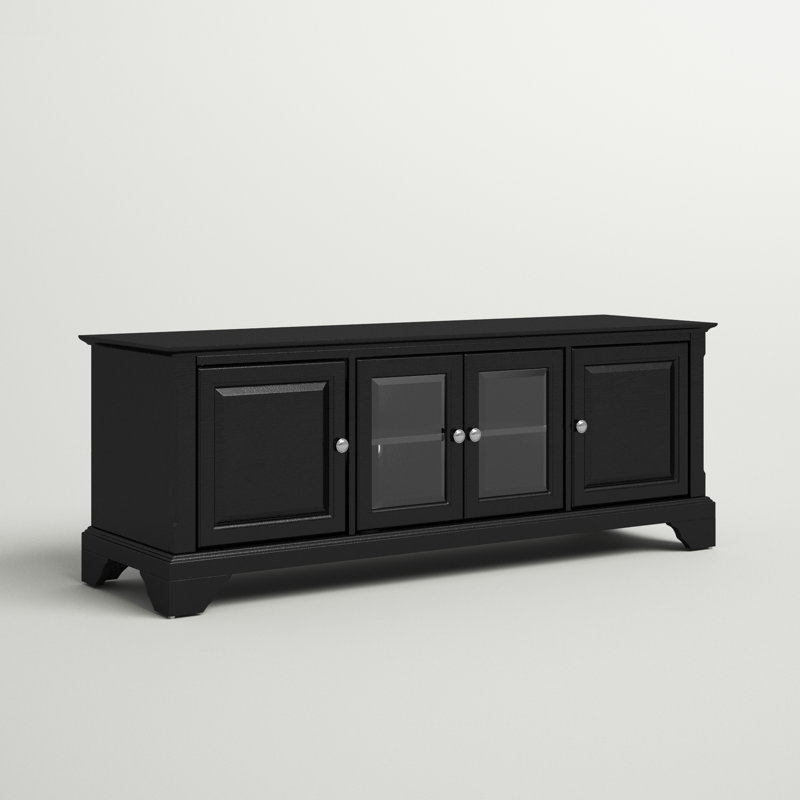 Hedon Unfinished TV Stand for TVs up to 65", Black