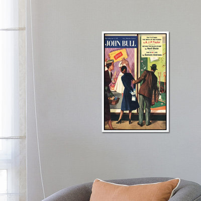 1956 John Bull Magazine Cover 1 Piece Wall Art on Canvas