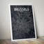 Brussels City Map - No Frame Print-803863854