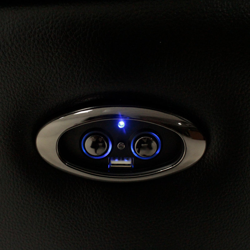 Black leather seats