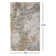 Tapis abstrait doré / gris / argent Annya