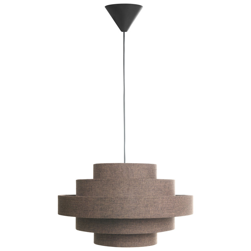1 - Light Natural Simple Pendant, Grey, 40 W