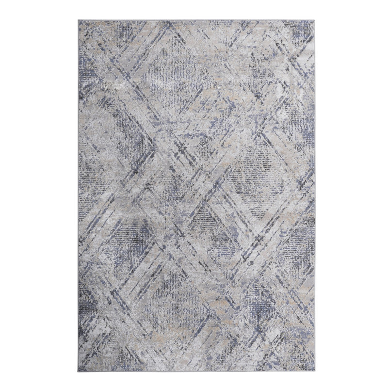Tapis géométrique pour la maison, le bureau, le dortoir, le bureau, Rectangle 5 pi 3 po x 7 pi 6 po