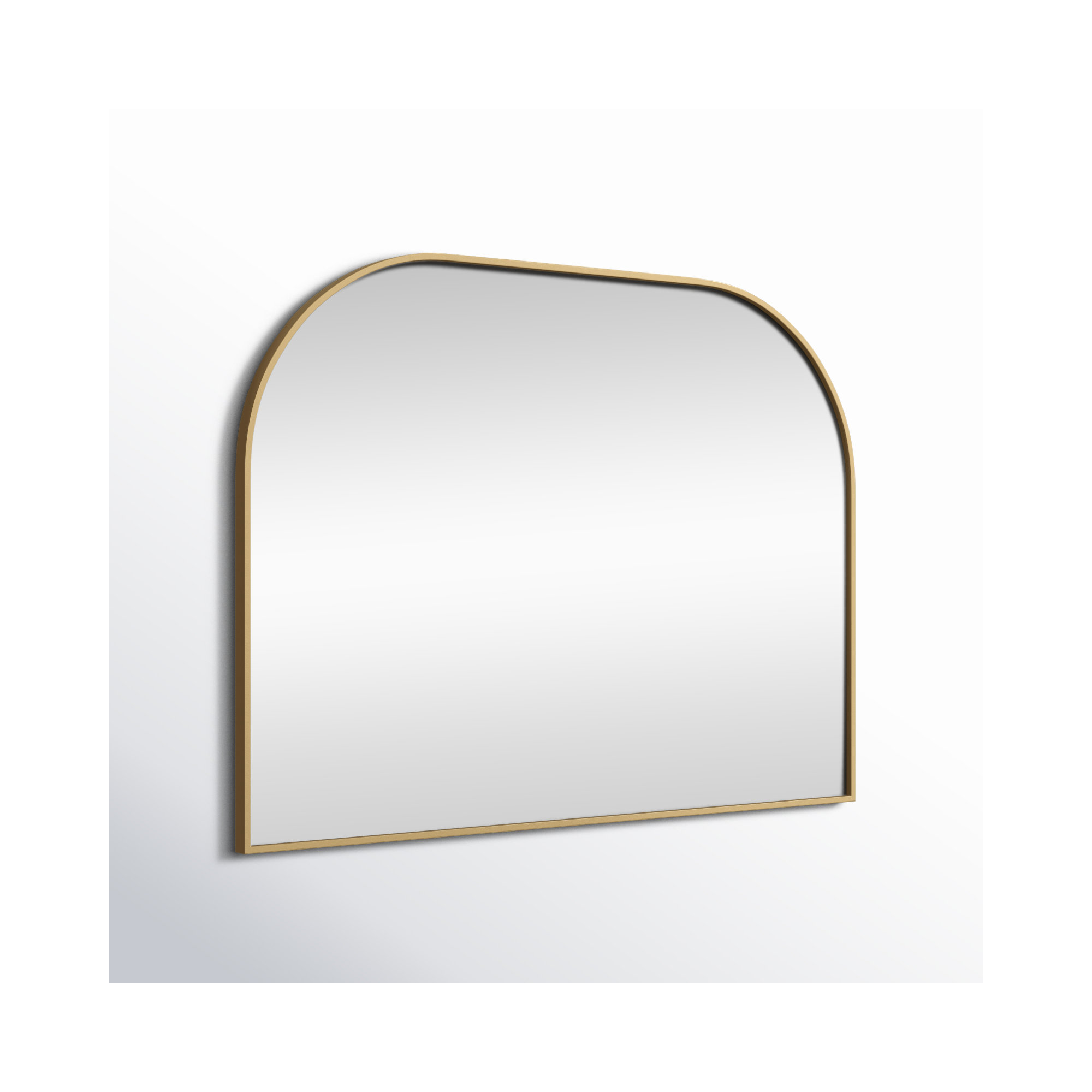 Sabine Metal Wide Arch Wall Mirror, 30" x 40", Brass
