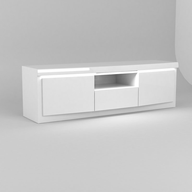 Stanley Unfinished TV Stand for TVs up to 60", White