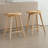 24.25" Counter Height Wood Barstools Backless Farmhouse Bar Chairs With Footrest For Kitchen Counter Breakfast Bar Pub Bistro-10435611