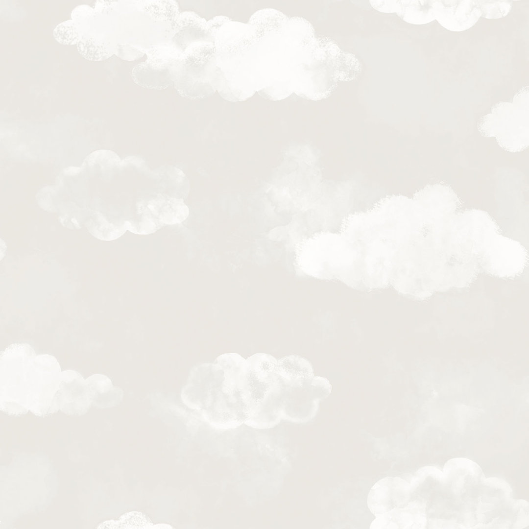 Tiny Tots 2 Billowing Clouds Design 33' L x 21" W Wallpaper Roll Galerie Wallcoverings 