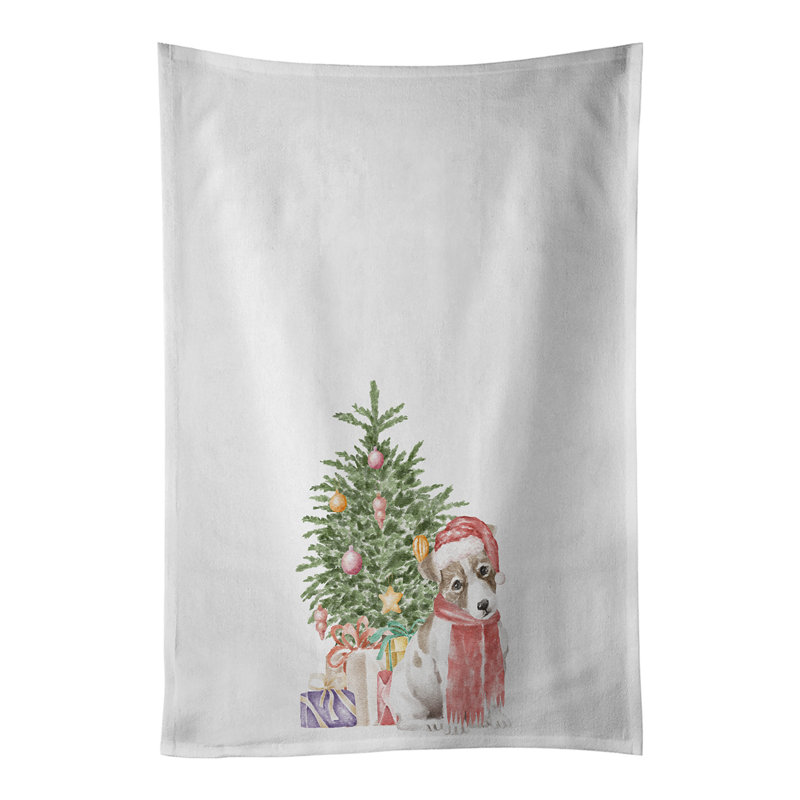 Serviette de Noël Jack Russell Terrier