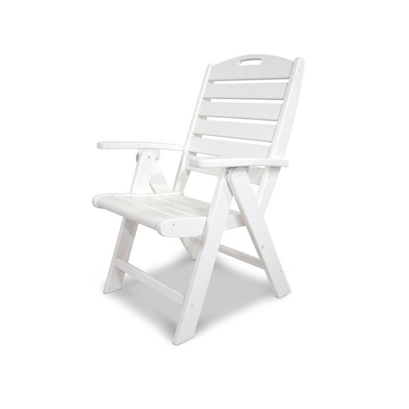 TREX Outdoors Yacht Club Highback Chair, Classic White
