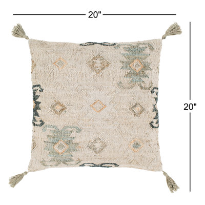 Peridan Tassels Down Throw Pillow