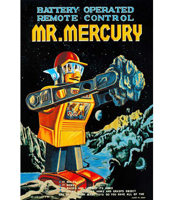 Télécommande à piles mr. mercury-impression de publicités