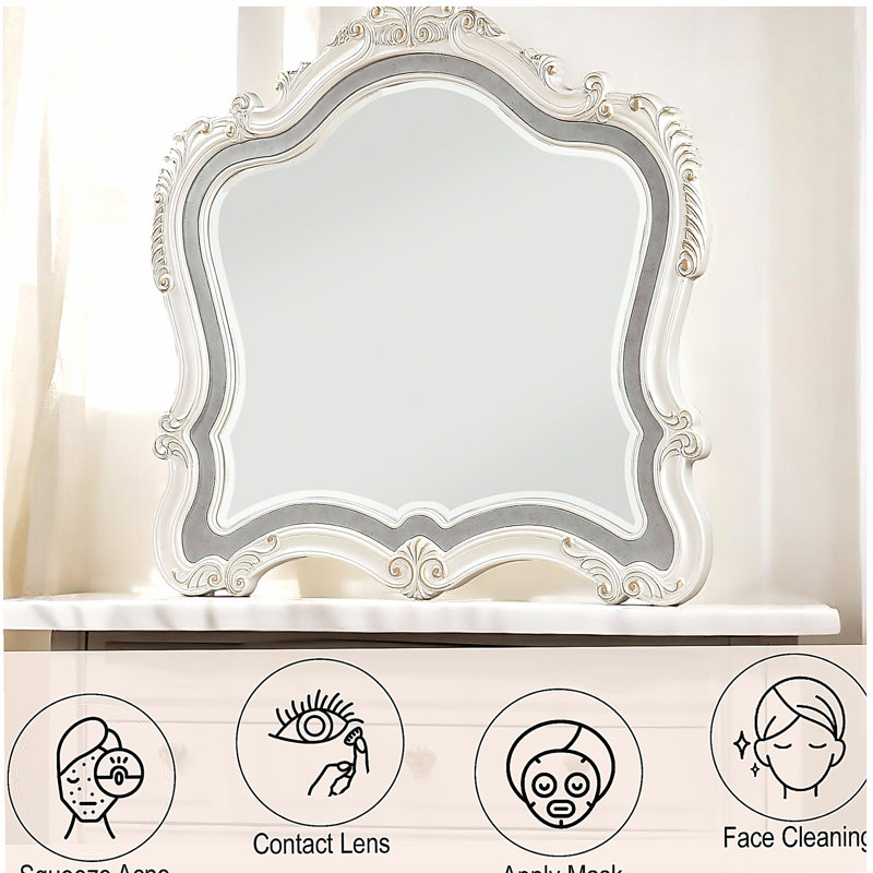 Chantelle pearl white mirror surface