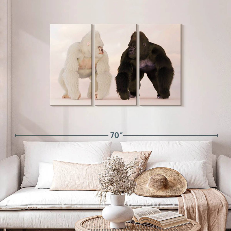 Brampt Gorillas, 28" H x 45" W