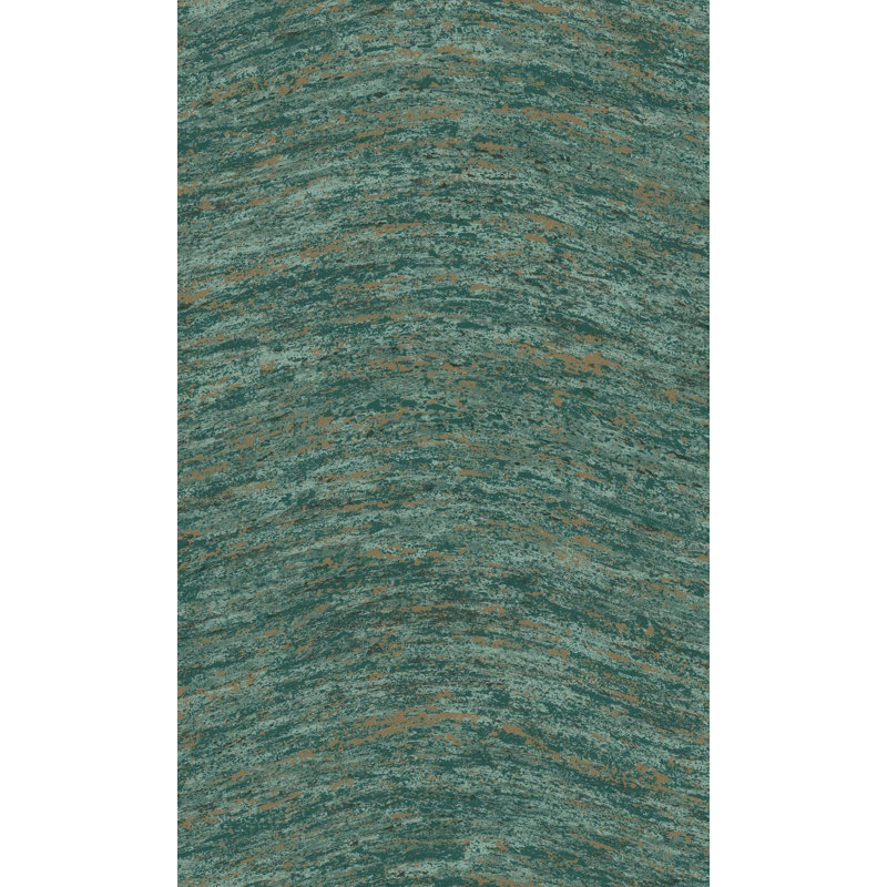 Rouleau de papier peint texturé L 33 pi x l 21 po patiné, Bleu sarcelle