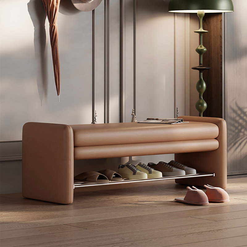 Tabouret à langer avec rangement 47,2 po, Orange
