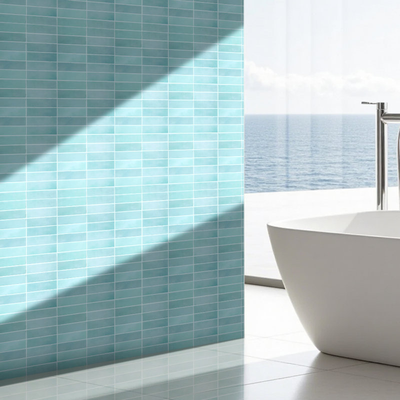Wallpaper Tile, 29cm L x 22.9cm W, Teal