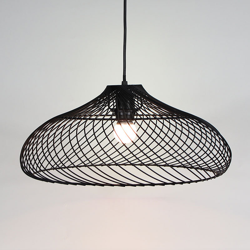1 - Light Matte Black Chandelier Pendant
