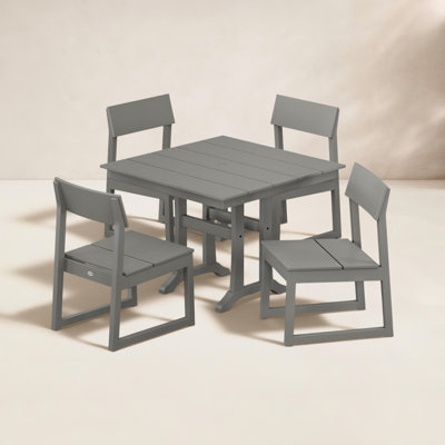 POLYWOOD® Edge 38" Patio Dining Set