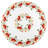 Naber Red Poppy on Ivory Table Topper (33" Round)
