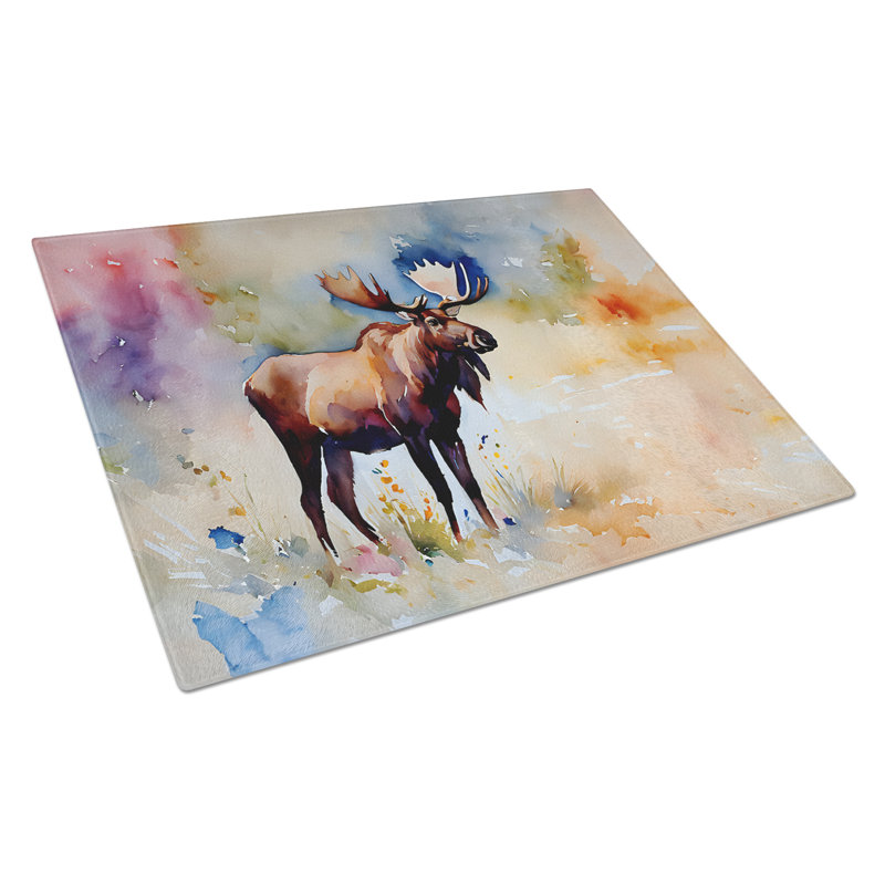 Moose Glass Cutting Board Large