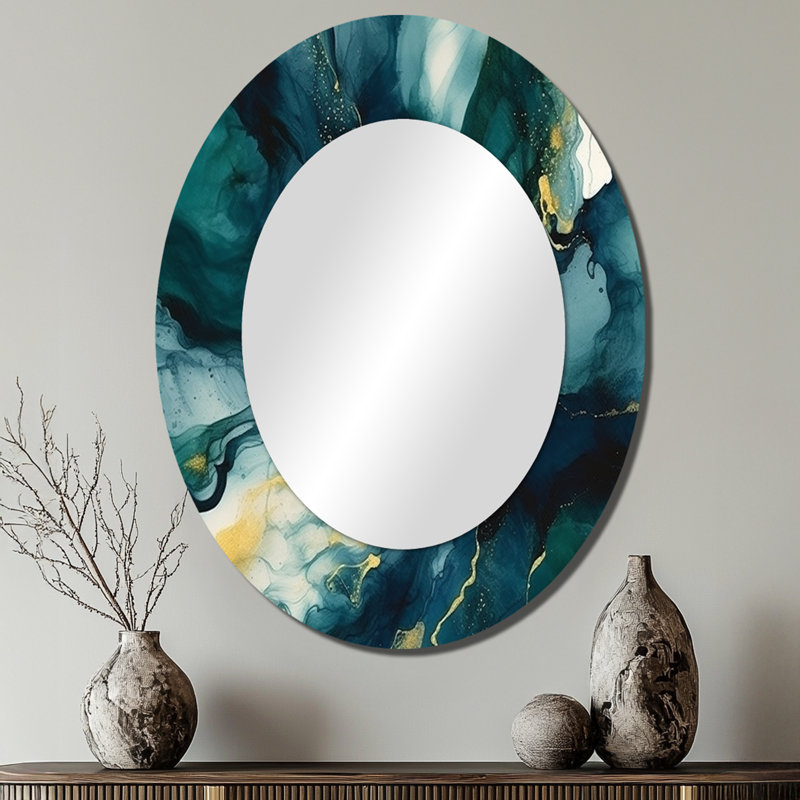 Kilgo - Miroir abstrait en métal, 40 po x 30 po