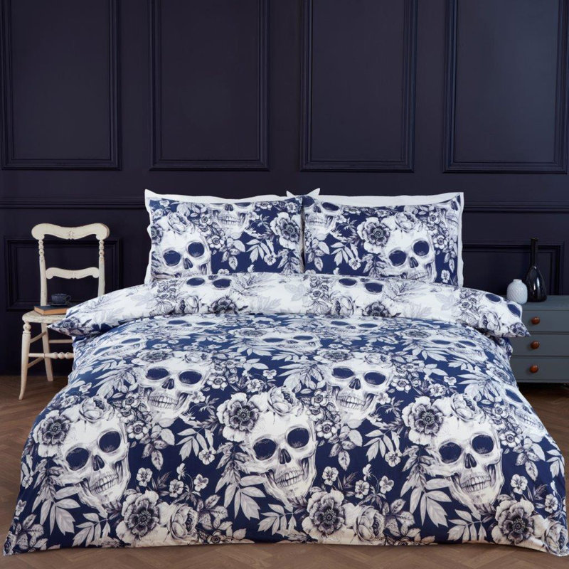 Polyester Floral Duvet Cover Set with Pillowcases Included, King Duvet Cover Set + 2 Standard Pillowcases