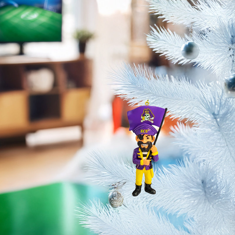 Ornement mascotte East Carolina, NCAA 3.75" East Carolina Mascot Ornament