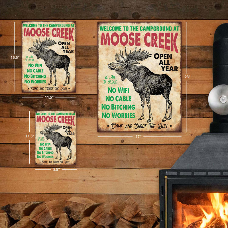 Moose Creek sur impression métallique