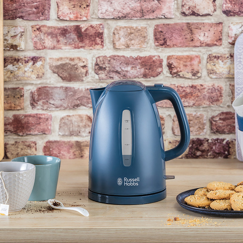 Russell Hobbs Textures 1.7L Plastic Kettle, Grey