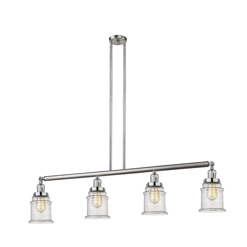 Galaviz 4 - Light Kitchen Island Pendant, No Bulb Included, Seedy, Polished Nickel