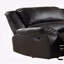 Cuir noir synthétique revêtu de fauteuil inclinable