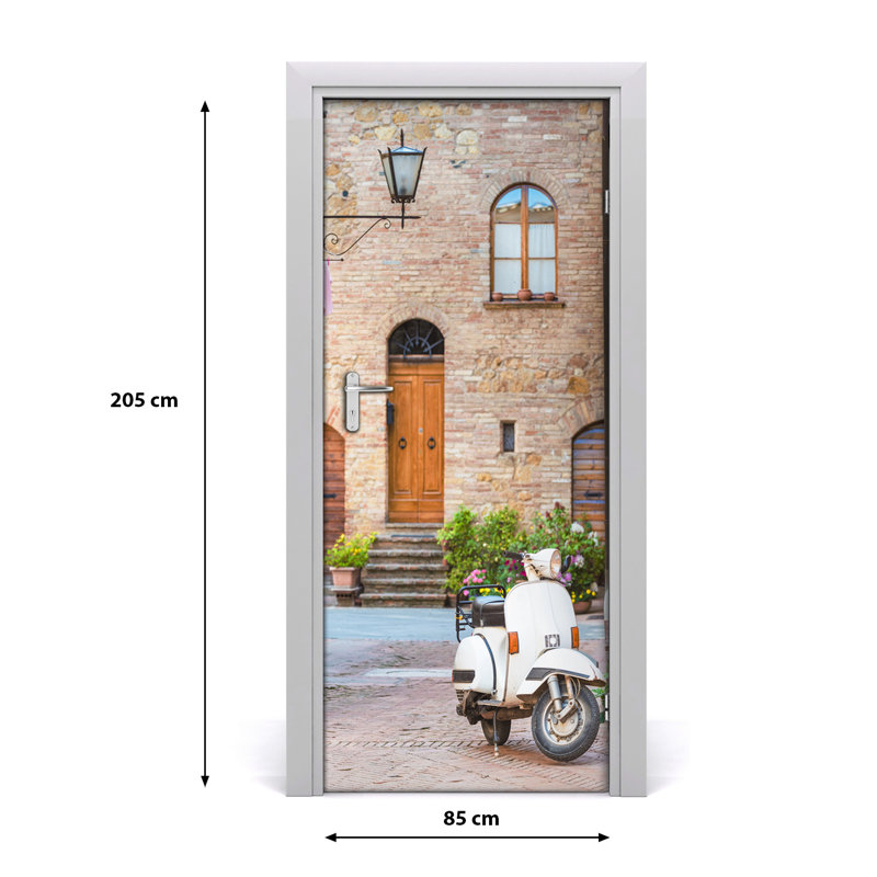On Italian Streets Door Decal