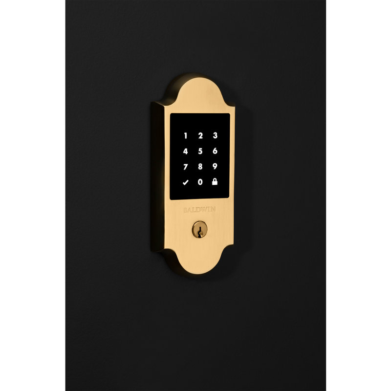 Touchscreen Boulder Standalone Deadbolt, Satin Brass