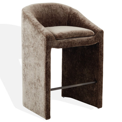 Oshawa Upholstered Chenille Bar and Counter Stool
