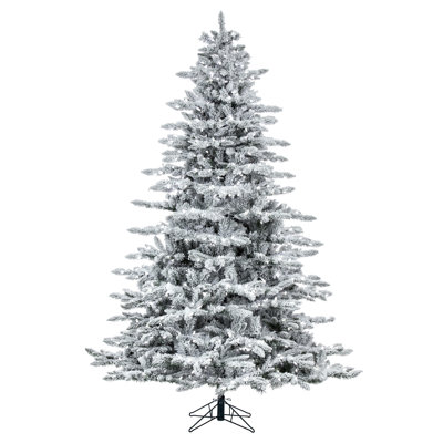 Frosted Pre-Lit Fir Christmas Tree