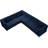 Enson Velvet L-Shaped Sectional Reversible-88147774