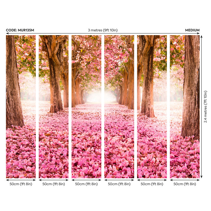 Choncey Wall Mural, 240cm L x 300cm W