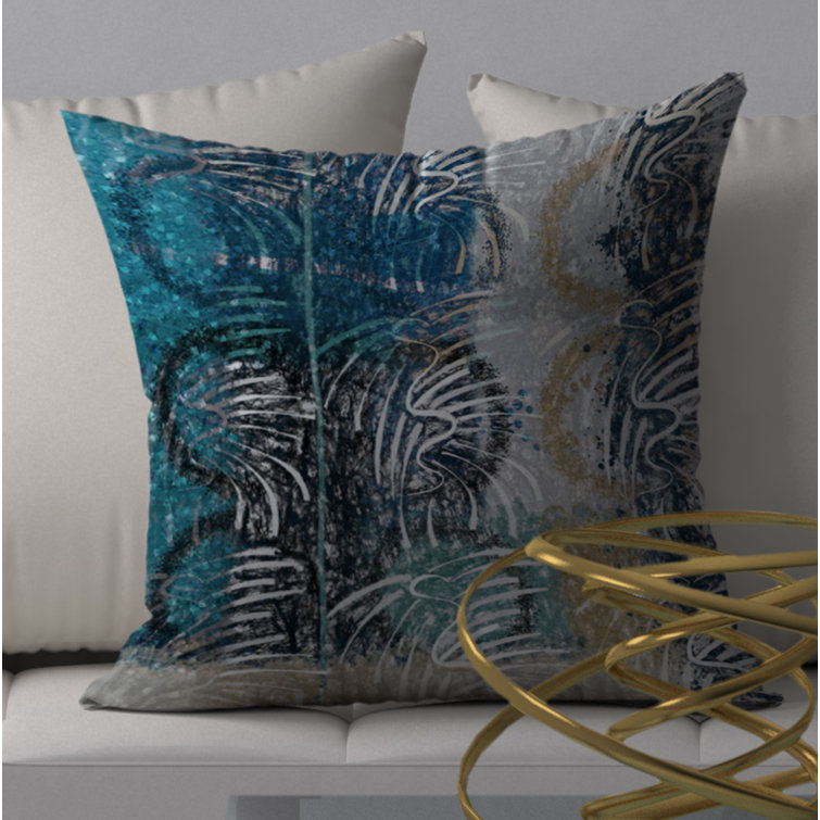 Orren Ellis Abstract Reversible Throw Pillow - Wayfair Canada