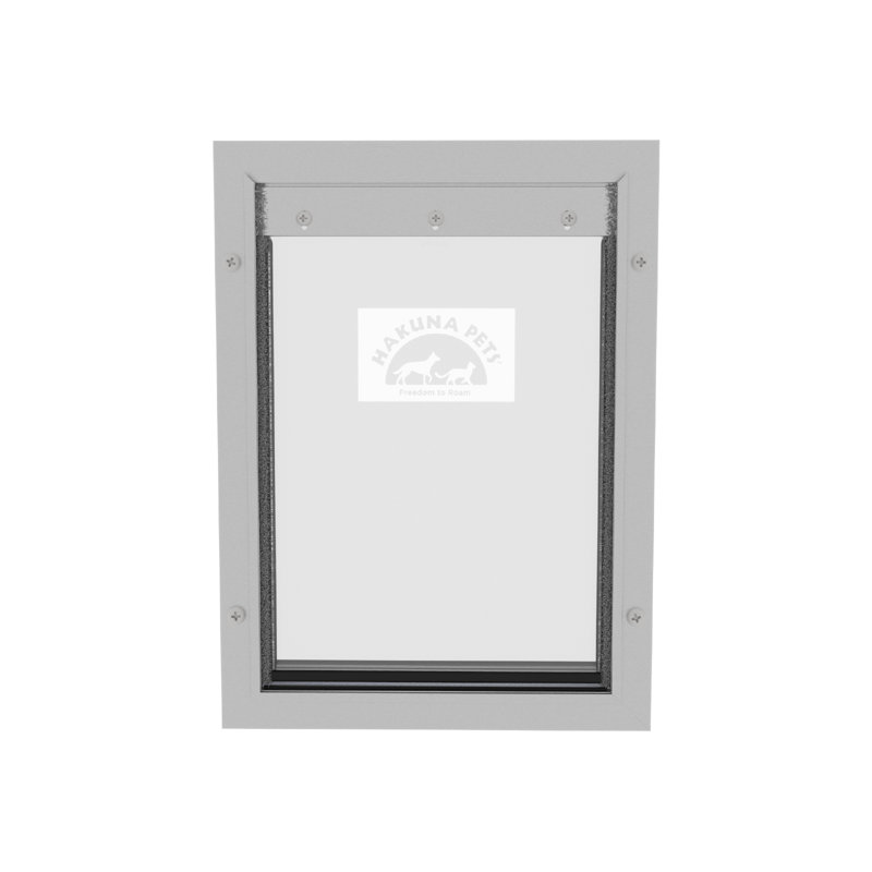  Porte pour chien et chat de luxe en aluminium avec panneau verrouillable Hakuna, H 15,75 po x l 11,61 po x P 2,76 po
