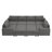 Anureet Modular Sectional Sofa U-Shaped Sleeper Sofa Bed With Storage Space-96012026-125402455-125402458