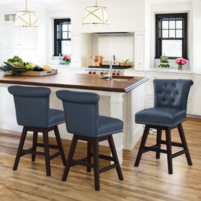 Aquetzalli Swivel Upholstered Counter Stool