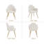 Upholstered Swivel Dining Chairs with Armrest, 180‑Degree Auto‑Return Accent Side Chairs, Steel Frame High‑Density Sponge Padded Chairs for Dining Room Living Room Home Office-1959334243-1959334255