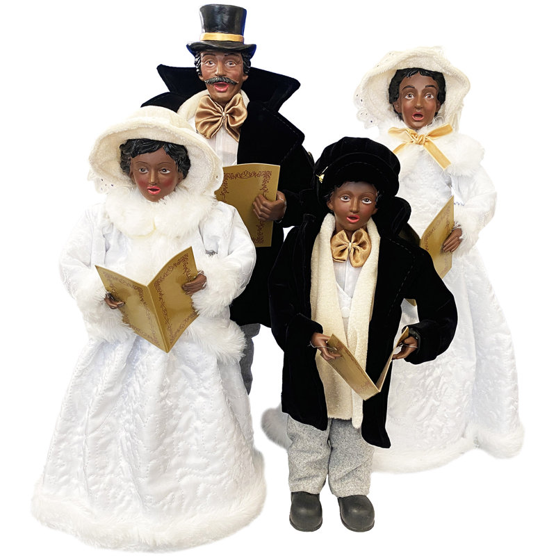 Black Christmas Splendor Carolers