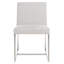Chaise d'appoint rembourrée en lin Lombardi